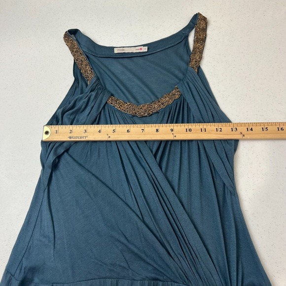 Maje Women Stunning Ruby Dress Sleeveless Scoop Neck Navy Blue Size 3 - Picture 9 of 11